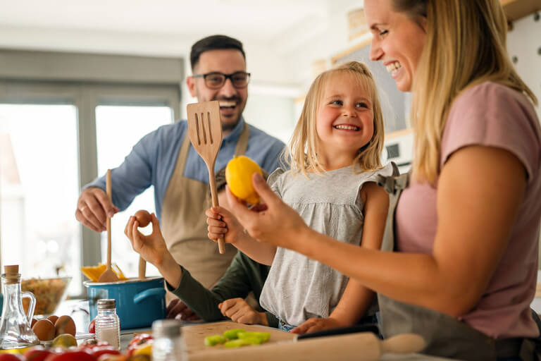 Family having a great time